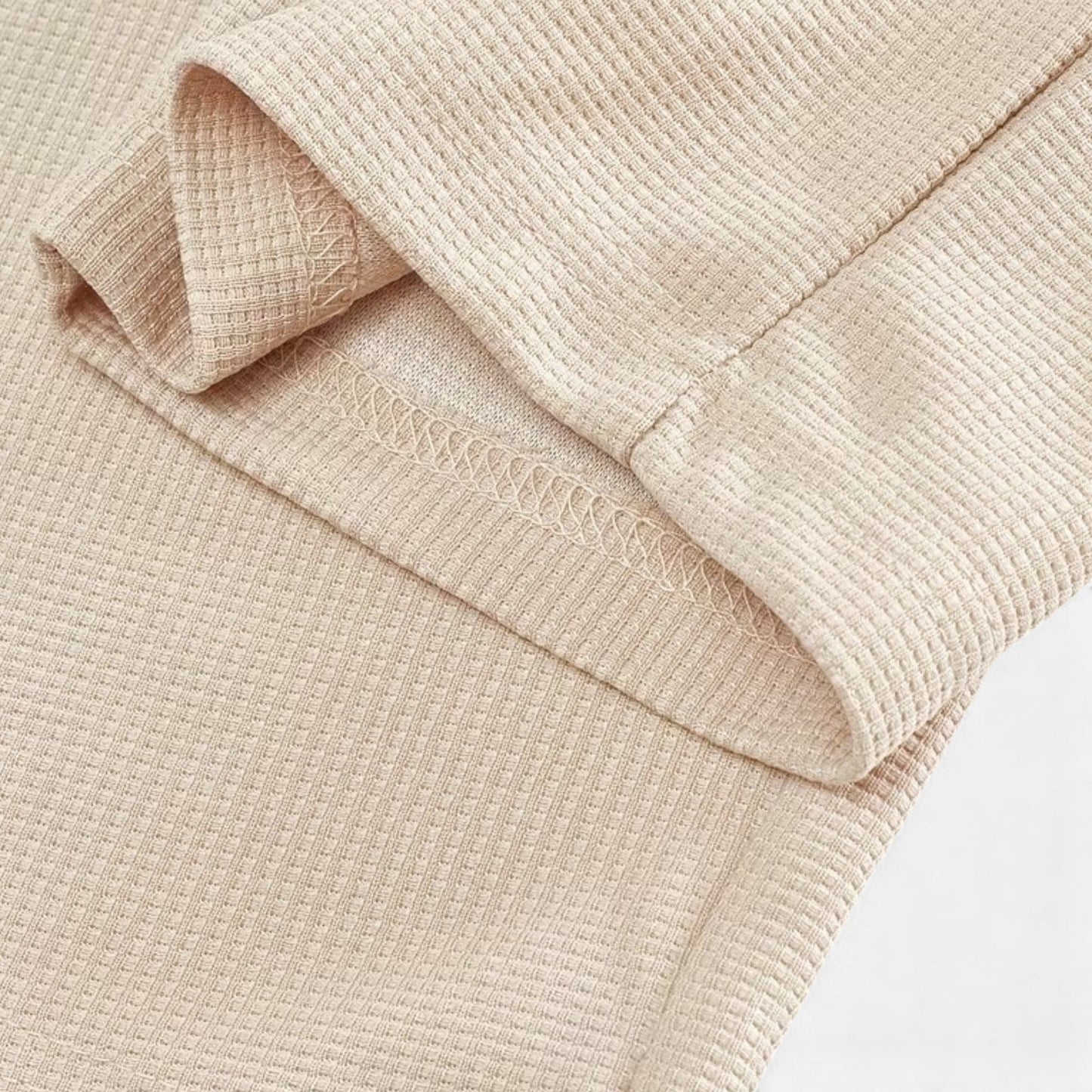 Virashoper Men’s 2-Piece Waffle Knit Casual Outfit