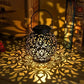 Outdoor Solar Lantern with Carved Design