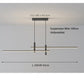Modern LED Linear Pendant Light – Adjustable Height & Dimmable Options
