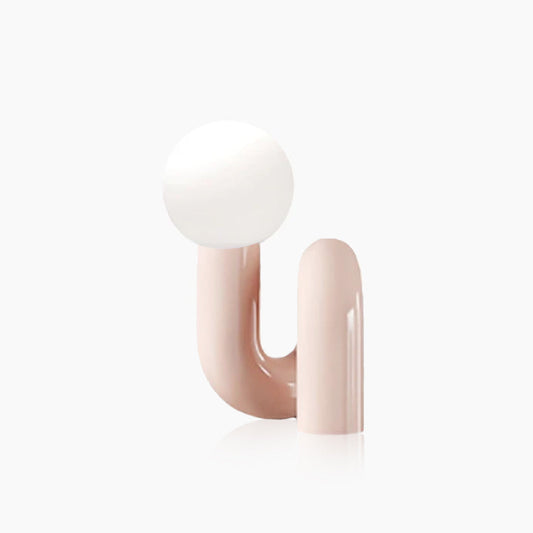 Nordic Twisted Ball Table Lamp – Sculptural LED Accent