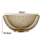 Double-Walled Mesh Fruit Bowl – Decorative Metal Centrepiece