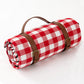 Check Picnic Blanket with Carry Straps – Family Size
